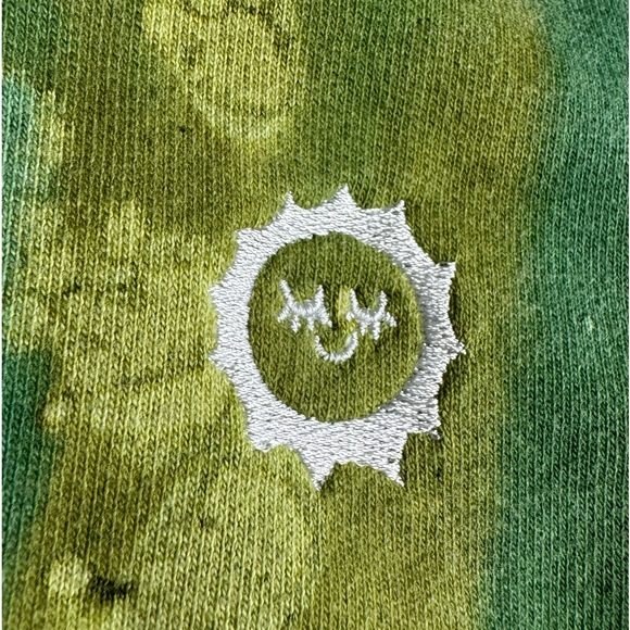 🎉HOST PICK🎉NWOT Big Bud Press Hand-Painted Sweats Hoodie Green Moss Unisex - Picture 7 of 13